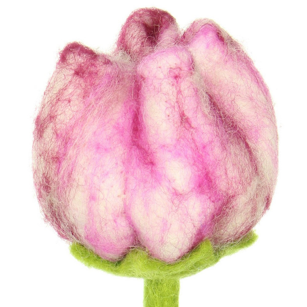 Detailfoto van vilten tulp flora