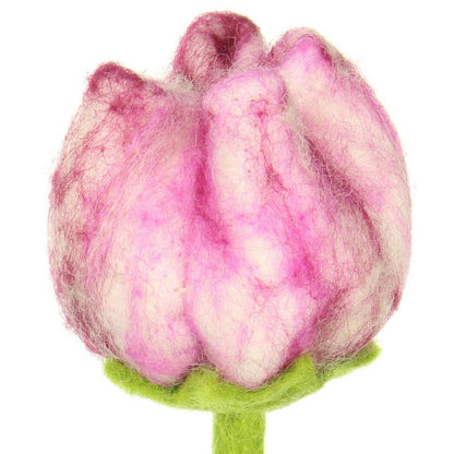 Detailfoto van vilten tulp flora