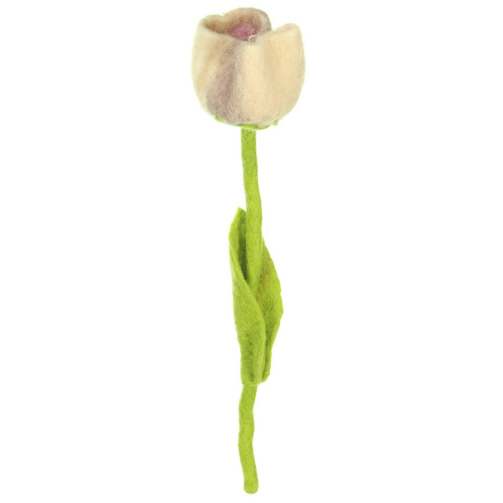 Detailfoto van vilten tulp livia