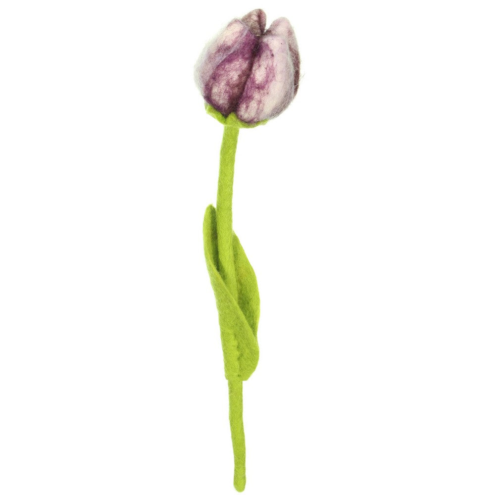 Detailfoto van vilten tulp pipa