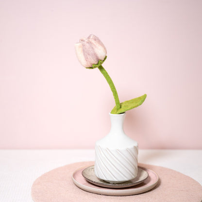 Detailfoto van vilten tulp livia