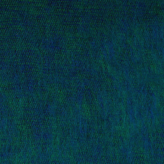 Detailfoto van vilten kleine sjaal aquagroen