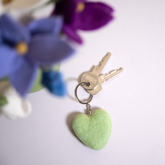 Sleutelhanger Hart Groen