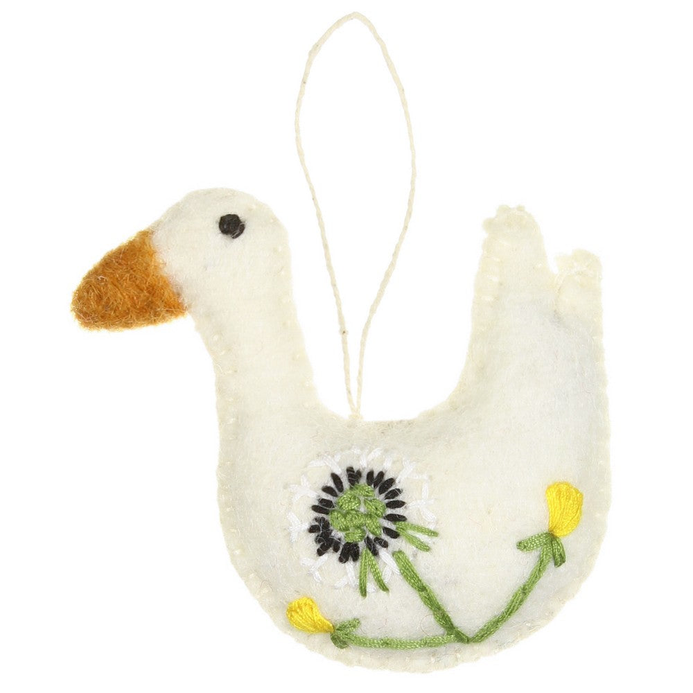 Ornament Goose with Dandelion SALE