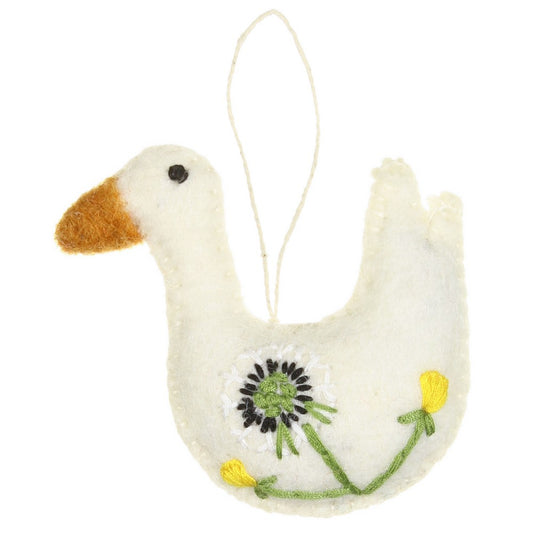 Ornament Goose with Dandelion SALE