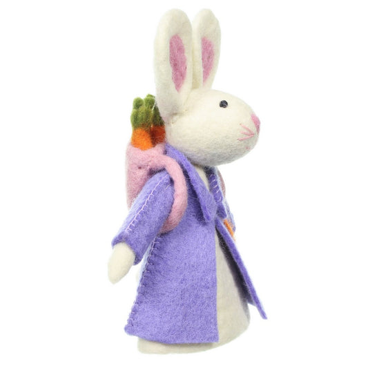 Decoratie Haas met Rugzak Lila