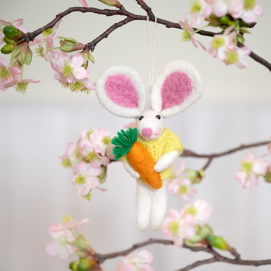 Hanger haasje met Wortel Geel