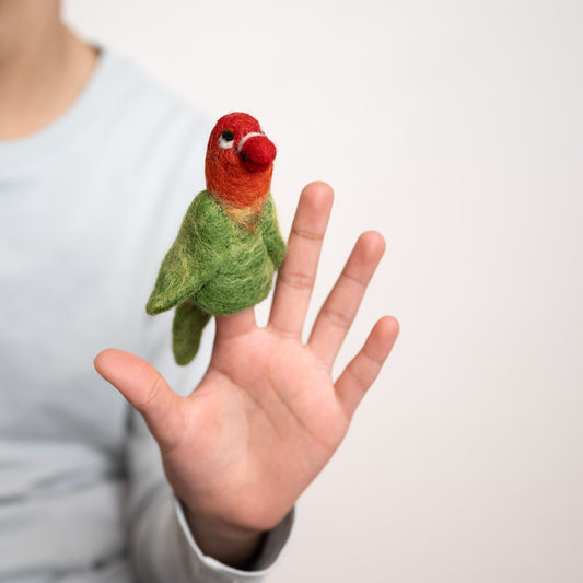 Vingerpopje Vogel: Dwergpapegaai SALE