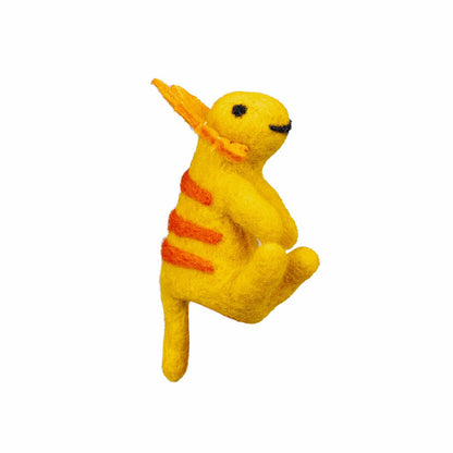 Detailfoto van vilten vingerpopje dino assorti 6 st.