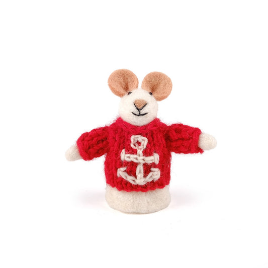 Vingerpopje Muis Nautisch Schipper