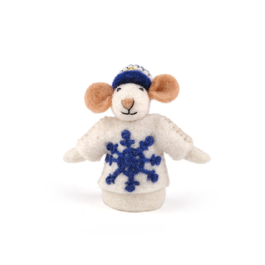 Vingerpopje Muis Nautisch Kapitein