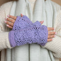 Handwarmers Granny Square Lilac