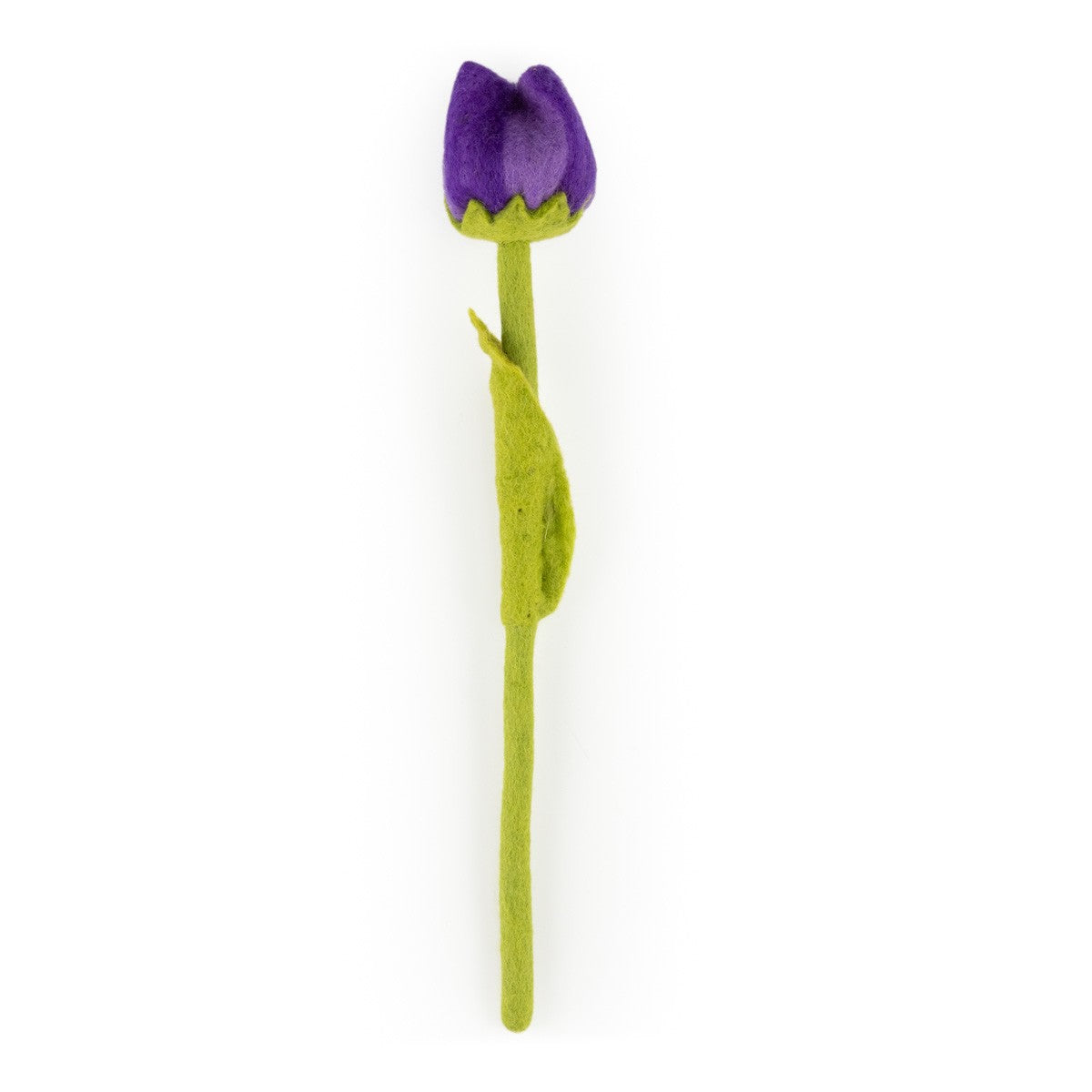 Detailfoto van vilten tulp pleun