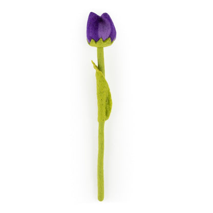 Detailfoto van vilten tulp pleun