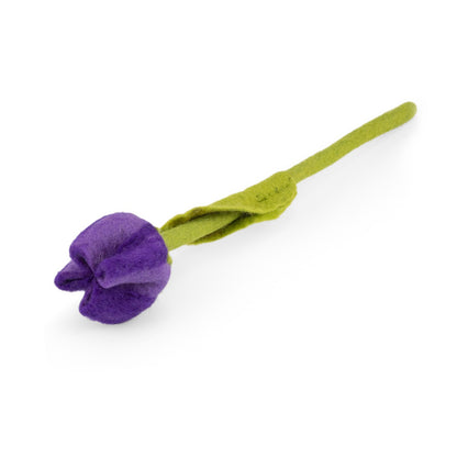 Detailfoto van vilten tulp pleun