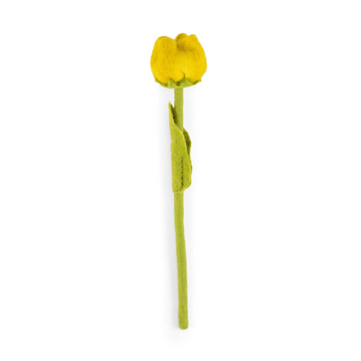 Detailfoto van vilten tulp gwen