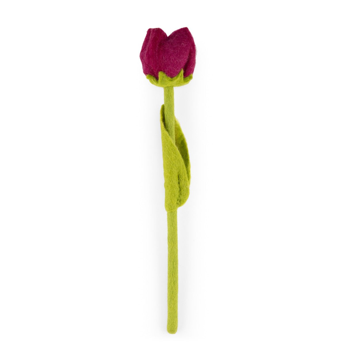 Detailfoto van vilten tulp mila