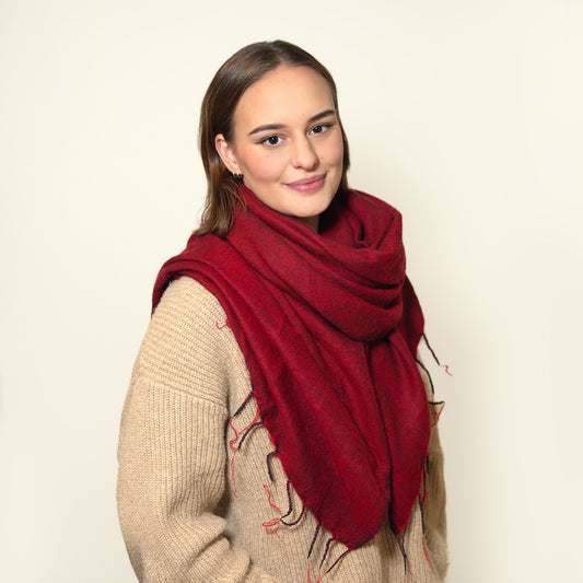 Sjaal Donkerrood