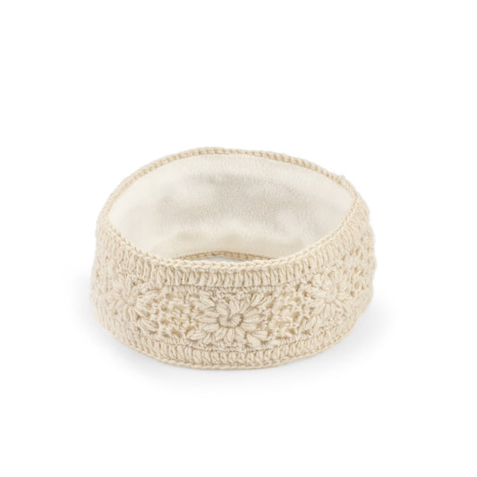 Haarband Granny Square Beige