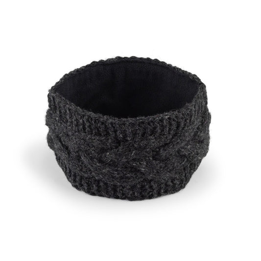 Haarband Cable Antraciet Gemêleerd