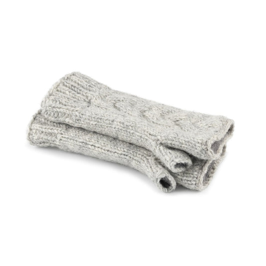 Handwarmers Cable Lichtgrijs Gemêleerd