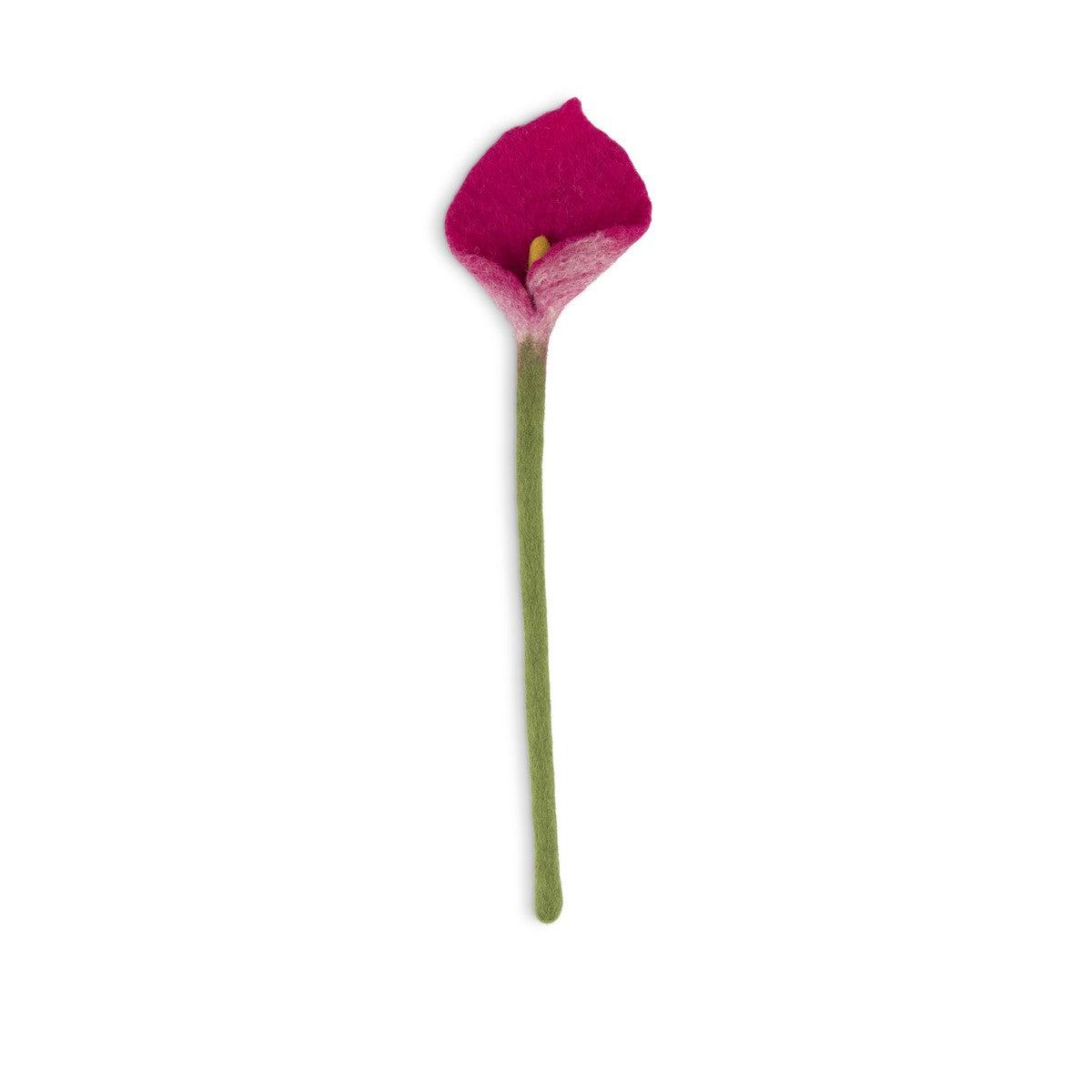 Detailfoto van vilten calla magenta
