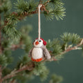 Anhänger Pinguin mit Ohrenschützern Rot