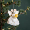 Ornament Mouse ANGEL with Star