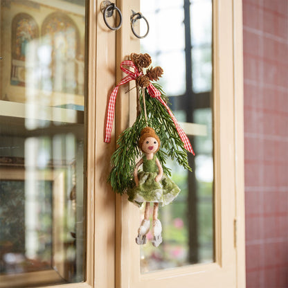 Vilten hanger kunstschaatsster groen