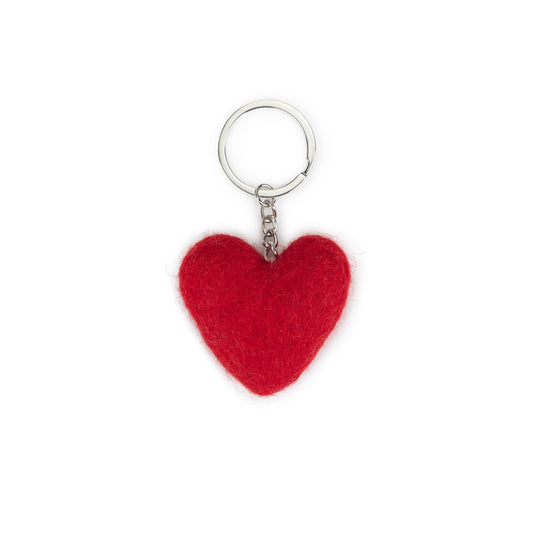 Sleutelhanger Hart Love Rood