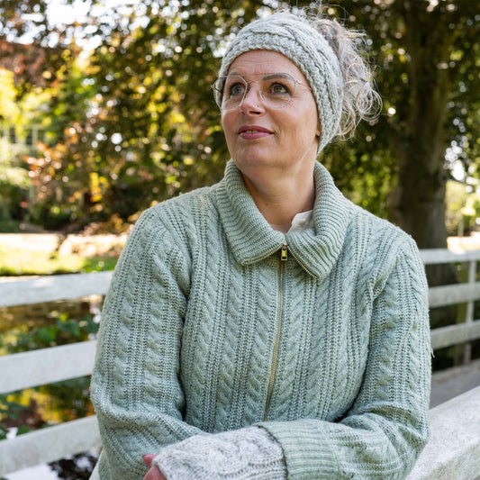 Haarband Cable Lichtgrijs Gemêleerd