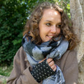 Shawl Black Gray
