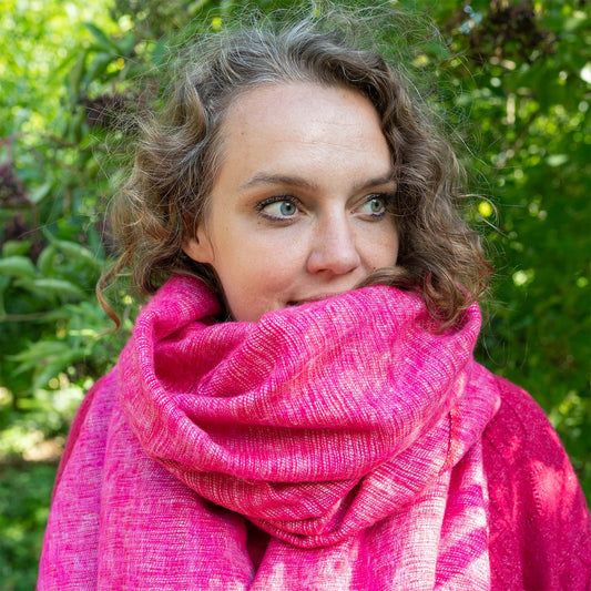 Sjaal Fuchsia Gemêleerd