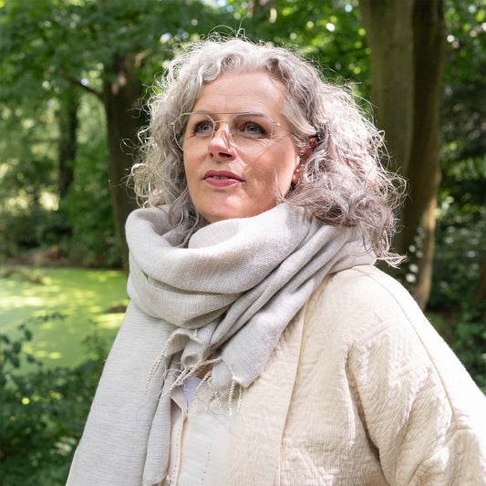 Sjaal Crème