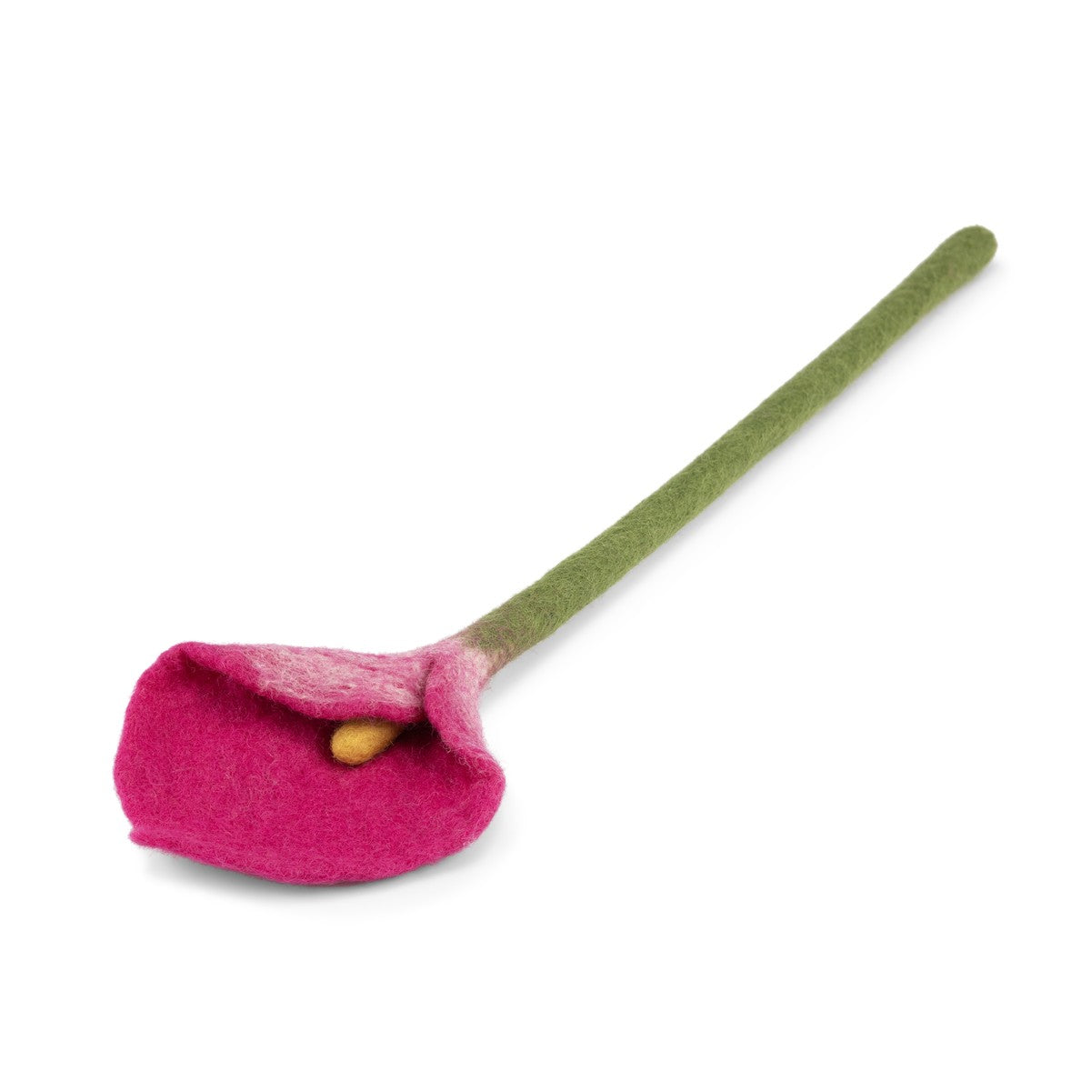 Detailfoto van vilten calla magenta