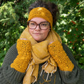 Haarband in Ockergelb (Granny Square)