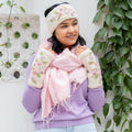 Headband Flowers Cream