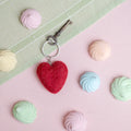 Keychain Heart Bordeaux