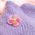 Broche Viooltje Roze