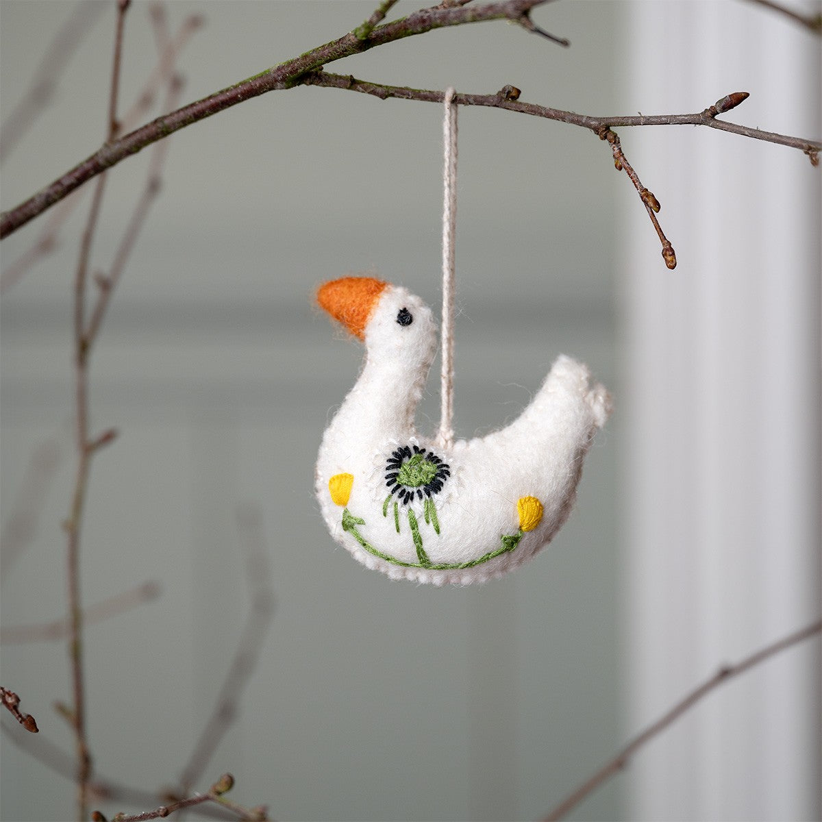 Ornament Goose with Dandelion SALE
