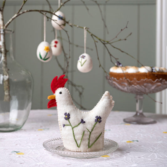 Egg Warmer Rooster with Dandelion SALE