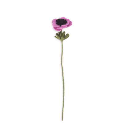 Detailfoto van vilten anemoon roze 6 st.
