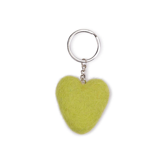 Sleutelhanger Hart Appelgroen