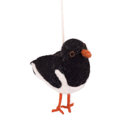 Detailfoto van vilten scholekster
