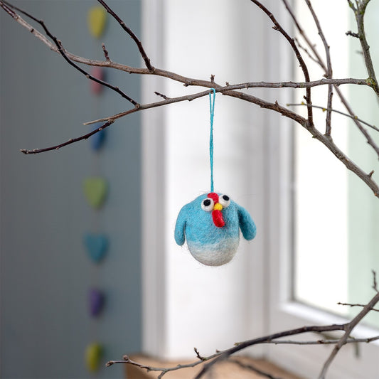 Hanger Gekke Kip Pasteltinten Turquoise