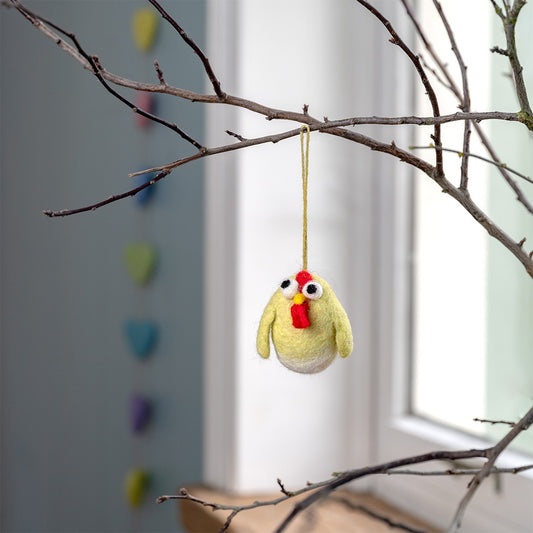 Hanger Gekke Kip Pasteltinten Geel