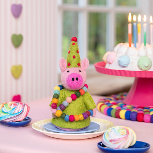 Decoratie Feestvarken Groen