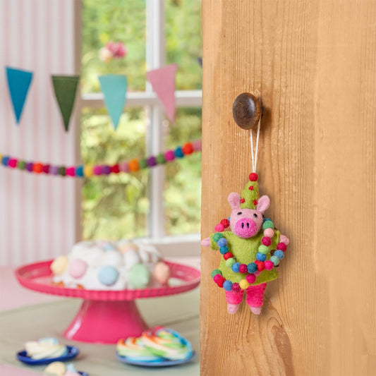 Hanger Feestvarken Groen