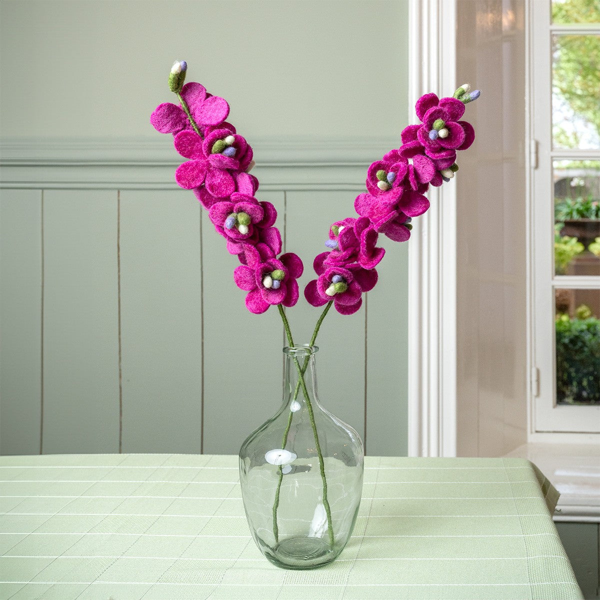 Vilten ridderspoor fuchsia