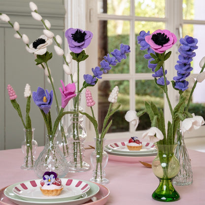 Detailfoto van vilten anemoon roze 6 st.